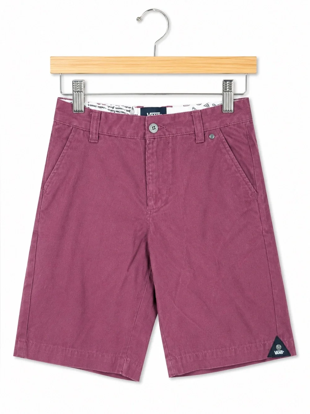 Vans Boys Shorts Size 10 Sliver Vintage Red Striped NEW